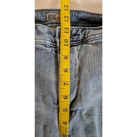 Ladies Faded Glory Embellished Blue Jeans/Capris Size 20W 5 Pockets Vintage - Picture 9 of 11